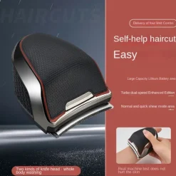 1pc Hair Clipper For Men For Hair Cutting Cordless Rechargeable Hair Trimmer Metal Cutting Grooming Kit Beard Shaver For Self Home Barbers