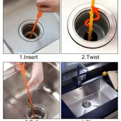 1pc Hair Drain Clog Remover, Sewer Hair Catcher, Pipe Dredging Tool, Drain Hair Remover Tool For Sewer, Kitchen Sink, Bathroom Tub