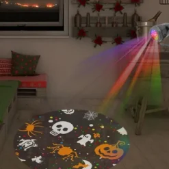 1pc Halloween Projection Light Pumpkin Skull Web Ghost Spider Halloween Indoor and Outdoor Atmosphere Decorative Light
