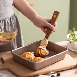 1Pc High Heat Silicone Basting Brush - Easy Clean BBQ & Baking Tool - Food Grade & Dishwasher Safe