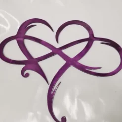 1pc Infinity Heart Black Metal Wall Art Heart-shaped Metal Wall Decor Love Sign Plaque Bedroom Ornaments For Home Wedding Indoor Outdoor Christmas Gifts