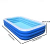1pc Inflatable Swimming Pool for Outdoor Garden & Pool Parties - Durable PVC Foldable Design No Electricity Needed Portable Summer Fun & Adults Christmas Gift Idea Holiday Celebration Pool Easy