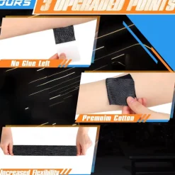 1PC Kinesiology Tape for Shoulder Pain Relief Pre Cut Sports Waterproof Breathable Enhance Elastic Kinesiology Athletic Tape for Shoulder Support and Muscle Marathon Sports