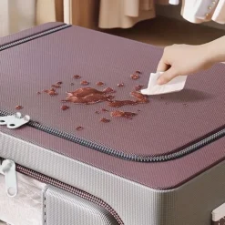 1pc Large Capacity Clothes Storage Box, Dustproof Clothing Quilt Organizer, Foldable Container For Dorm, Home