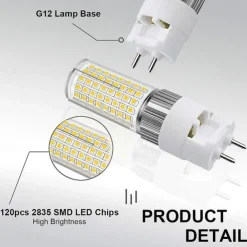 1pc LED Bulbs G12 16W LED 120LEDs Bulb 160W G12 Incandescent Replacement Lights LED Corn Bulb For Street Warehouse Warm White Cold White 85-265 V
