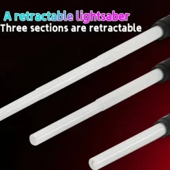 1pc LED Light Up Toys With FX Sound(Motion Sensitive) Retractable LED Light Up Toys Seven Colors Realistic HandleExpandable Light Set Popular Gift for Halloween for Christmas Gifts