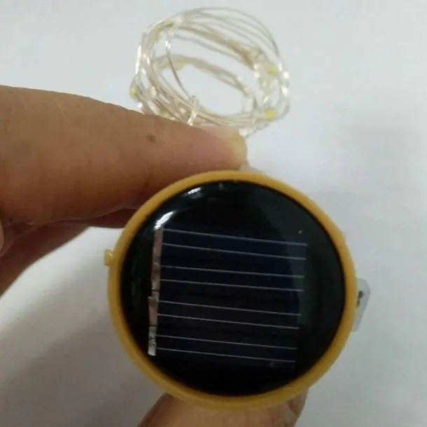 1pc 10LED 1m Solar Wine Bottle Stopper Copper Fairy Strip Wire Outdoor Party Decoration Novelty Night Lamp DIY