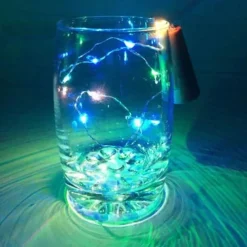 1pc 10LED 1m Solar Wine Bottle Stopper Copper Fairy Strip Wire Outdoor Party Decoration Novelty Night Lamp DIY