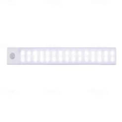1pc LED Motion Sensor Cabinet Light Under Counter Closet Lighting Wireless Magnetic USB Rechargeable Kitchen Night Lights for Wardrobe Closets Cabinet Cupboard Stairs Corridor Shelf