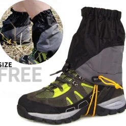 1Pc Lightweight Waterproof Hiking Gaiters - Outdoor Snow Boot Covers for Trekking & Backpacking - Durable Nylon Fabric