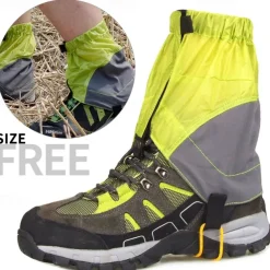 1Pc Lightweight Waterproof Hiking Gaiters - Outdoor Snow Boot Covers for Trekking & Backpacking - Durable Nylon Fabric