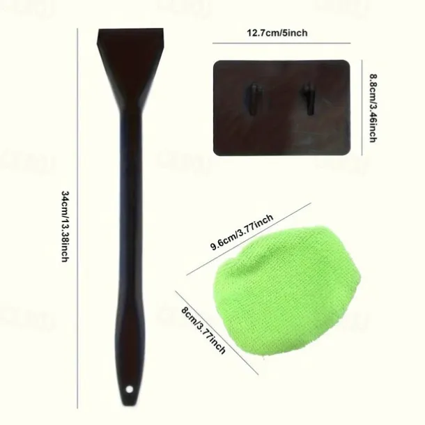 1pc, Long Handle Car Window Windshield Cleaner Brush Kit - Easy To Use Wipe Tool For Cleaning And Protecting Your Windshield - Car Window Brush.