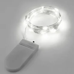 1pc 2m String Lights Outdoor Waterproof String Lights 20 LEDs Warm White White Multi Color for Christmas Party Decorative Batteries Powered