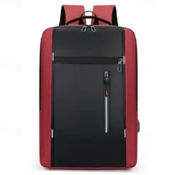 1pc Men's Women's Backpack With USB Charging Port Business Commuter Computer Bag For Business Trip Daily Use Laptop Backpack Multifunctional Student Large Capacity Backpack