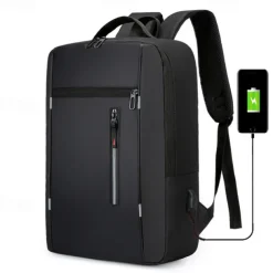 1pc Men's Women's Backpack With USB Charging Port Business Commuter Computer Bag For Business Trip Daily Use Laptop Backpack Multifunctional Student Large Capacity Backpack