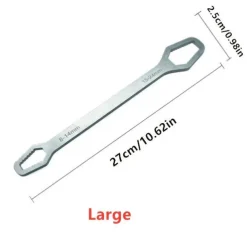 1PC 3-24mm Multifunctional Double Head Wrench, Household Tools Universal Self-tightening Adjustable Special-shaped Wrench Portable Hand Tools