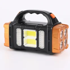 1pc Multifunctional Solar LED+COB Light With Handle, USB Charging Waterproof For Outdoor Camping Safety Emergency At Night