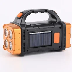 1pc Multifunctional Solar LED+COB Light With Handle, USB Charging Waterproof For Outdoor Camping Safety Emergency At Night