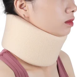 1PC Neck Brace Soft Neck Support Brace Cervical Collar Neck Protector Adjustable Sponge Neck Shoulder Relaxer Neck Collar Relieves Pain Spine Pressure for Sleeping Injury Home Office Use