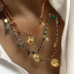 1PC Necklace For Women's Street Daily Alloy Retro Coin