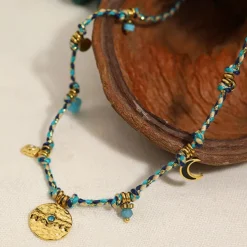 1PC Necklace For Women's Street Daily Alloy Retro Coin