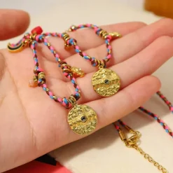 1PC Necklace For Women's Street Daily Alloy Retro Coin