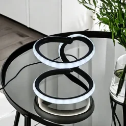 1pc Nordic Simple Spiral Table Lamp, Bedroom Bedside Eye Protection, Dimmable USB Powered LED Decorative Lamp for Home Living Room Bedroom