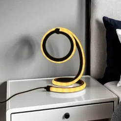 1pc Nordic Simple Spiral Table Lamp, Bedroom Bedside Eye Protection, Dimmable USB Powered LED Decorative Lamp for Home Living Room Bedroom