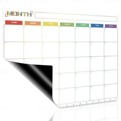 1pc Notes Wallpaper Magnetic Monthly/Weekly/Daily Planner Calendar Table Dry Erase Whiteboard Blackboard Fridge Sticker Message Board Menu