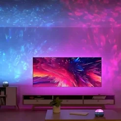 1pc Ocean Wave Projector Water Ripple Light Projector Light, Star Projector Galaxy Projector Valentine's Gift for Bedroom Night Light Projector Gaming Room, Home Theater, Ceiling, Room Decor