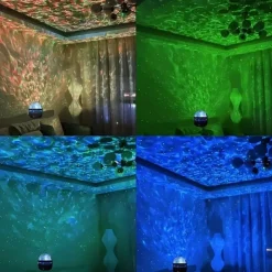 1pc Ocean Wave Projector Water Ripple Light Projector Light, Star Projector Galaxy Projector Valentine's Gift for Bedroom Night Light Projector Gaming Room, Home Theater, Ceiling, Room Decor