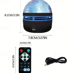 1pc Ocean Wave Projector Water Ripple Light Projector Light, Star Projector Galaxy Projector Valentine's Gift for Bedroom Night Light Projector Gaming Room, Home Theater, Ceiling, Room Decor