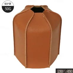 1pc Outdoor Camping Flat Gas Cylinder Leather Cover, Durable Protective Case, Weather-Resistant, Stylish and Practical, Safeguards Gas Cylinder from Scratches and Damage, Ideal for Outdoor Camping and Picnics