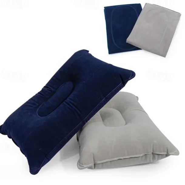 1pc Outdoor Camping Inflatable Pillow Portable Compact and Lightweight Air Pillow for Hiking Travel and Sleeping Provides Neck Support Easy to Inflate and Deflate Comfortable for Outdoor Adventures