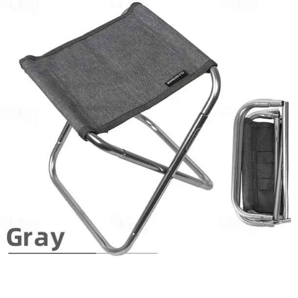 1pc Outdoor Folding Chair 7075 Aluminum Alloy Camping Folding Chair