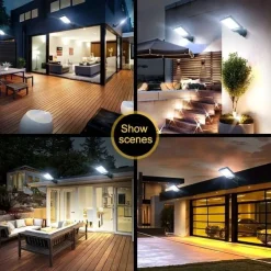 1pc Outdoor LED Solar Sensor Street Light, Waterproof RIR Motion Sensor with 3 Lighting Modes for Garden Patio Path Yard Garage Wall Lamp