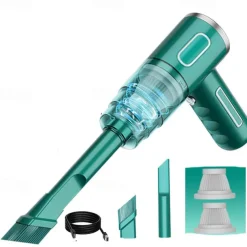1pc 29000Pa Mini Cordless Vacuum Cleaner 120W Strong Suction Car Vacuum Cleaner Handheld Cordless Cleaning Appliances For Car Home PC