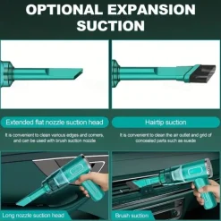 1pc 29000Pa Mini Cordless Vacuum Cleaner 120W Strong Suction Car Vacuum Cleaner Handheld Cordless Cleaning Appliances For Car Home PC