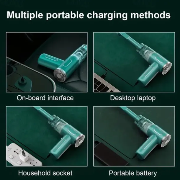 1pc 29000Pa Mini Cordless Vacuum Cleaner 120W Strong Suction Car Vacuum Cleaner Handheld Cordless Cleaning Appliances For Car Home PC