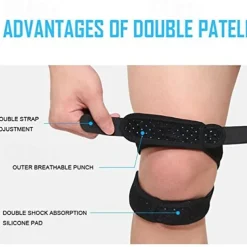 1PC Patella Tracking Short Knee Brace - Running Exercise Athletic Support Sleeve Stabilizer for Post Kneecap Dislocation Tendonitis Ligament Patellofemoral Pain MCL / LCL Injuries