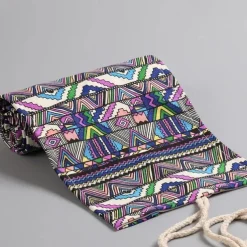 1pc Personalized Print Canvas Craft Pencil Bag With 24 Storage Grids, Back to School Gift