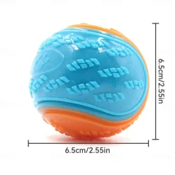 1pc Pet Dog Ball Toy Squeaky Toy For Dog Chew Toy Puppy Molar Toy Dog Interactive Toys Random Color