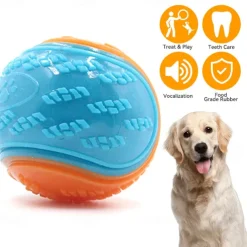 1pc Pet Dog Ball Toy Squeaky Toy For Dog Chew Toy Puppy Molar Toy Dog Interactive Toys Random Color