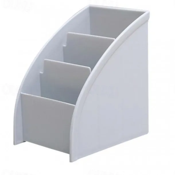 1PC Plastic Desktop Storage Box Cell Phone Holder TV Remote Control Stand Box