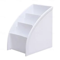 1PC Plastic Desktop Storage Box Cell Phone Holder TV Remote Control Stand Box
