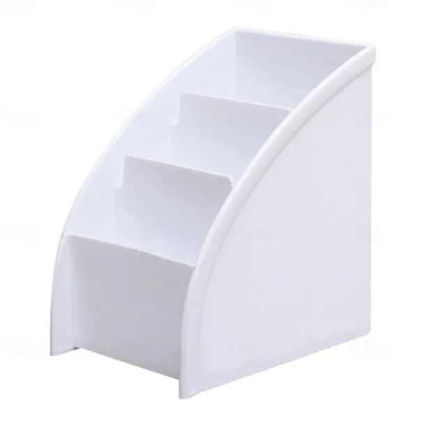 1PC Plastic Desktop Storage Box Cell Phone Holder TV Remote Control Stand Box