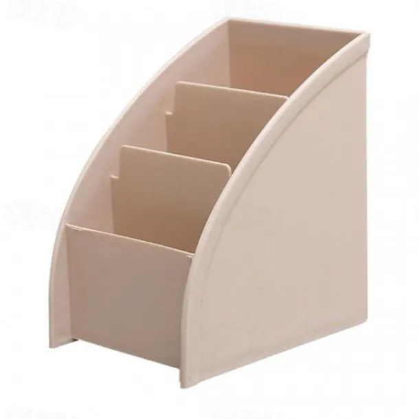 1PC Plastic Desktop Storage Box Cell Phone Holder TV Remote Control Stand Box