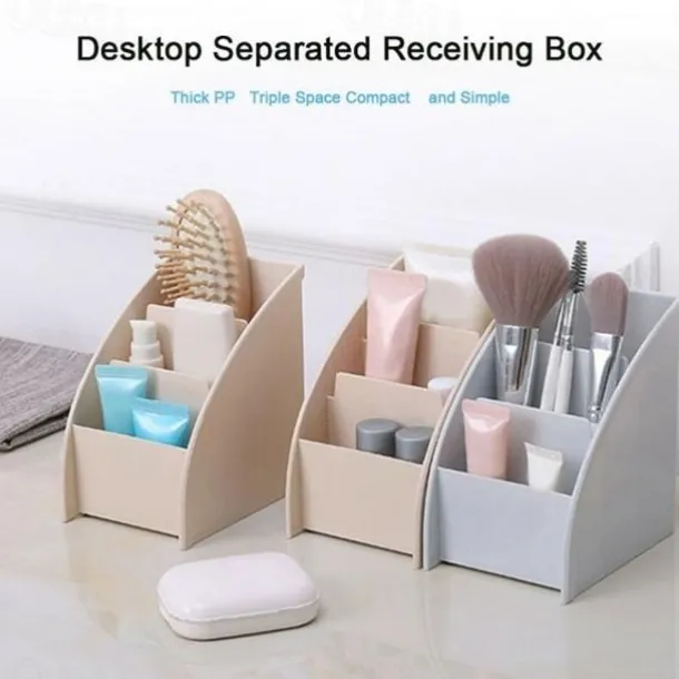 1PC Plastic Desktop Storage Box Cell Phone Holder TV Remote Control Stand Box