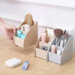 1PC Plastic Desktop Storage Box Cell Phone Holder TV Remote Control Stand Box