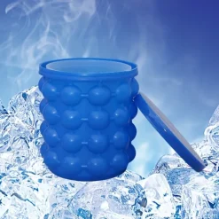 1pc, Plastic Ice Bucket, Quick Cold Preservation Ice Maker, Ice Making Wine Containers, Size Ice Bucket Circular Ice Maker, Commercial Ice Maker, Summer Essential